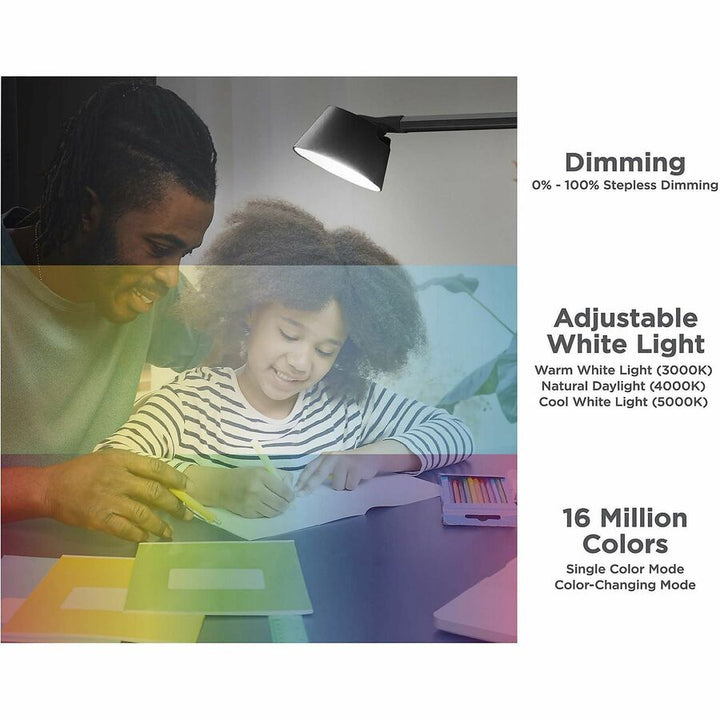 Image of Bostitch® Desk Lamp, w/Clamp, LED, Modes, Adjustable, BK