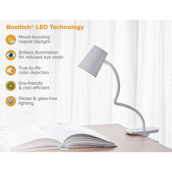 Image of Bostitch® Desk Lamp, w/Clamp, LED, Adjustable, WE