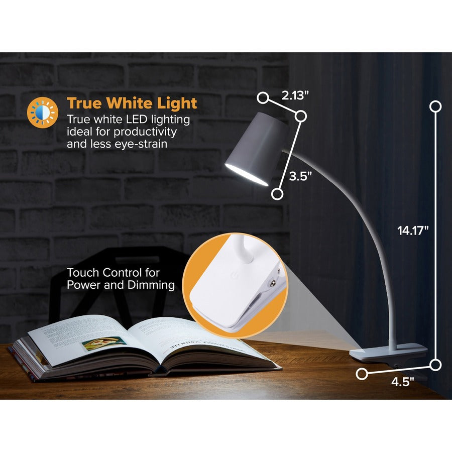 Image of Bostitch® Desk Lamp, w/Clamp, LED, Adjustable, WE