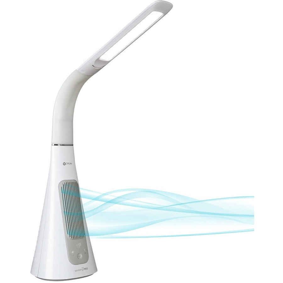 Image of OttLite® Wellness Series SanitizingPro LED Desk Lamp and UV Air Purifier, 15" to 25" High, White