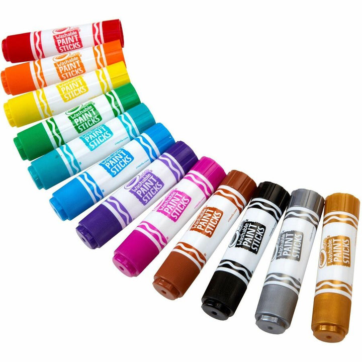 Image of Crayola® Paint Sticks, Quick Dry, Washable, 12/PK, AST