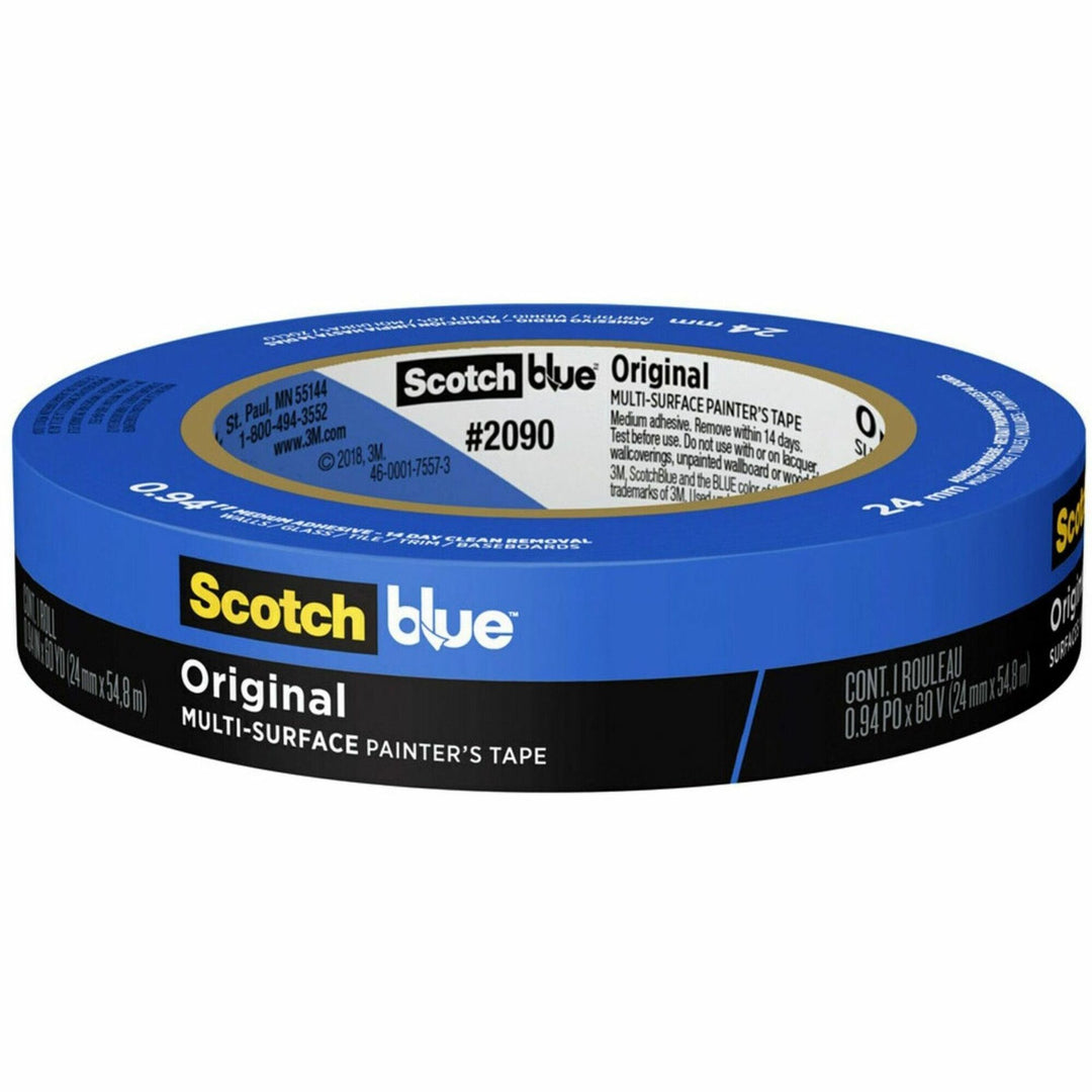 Image of ScotchBlue 209024NC Multi-Surface Painter's Tape, 60 yd Length x 0.94" Width, Blue, 1 Roll