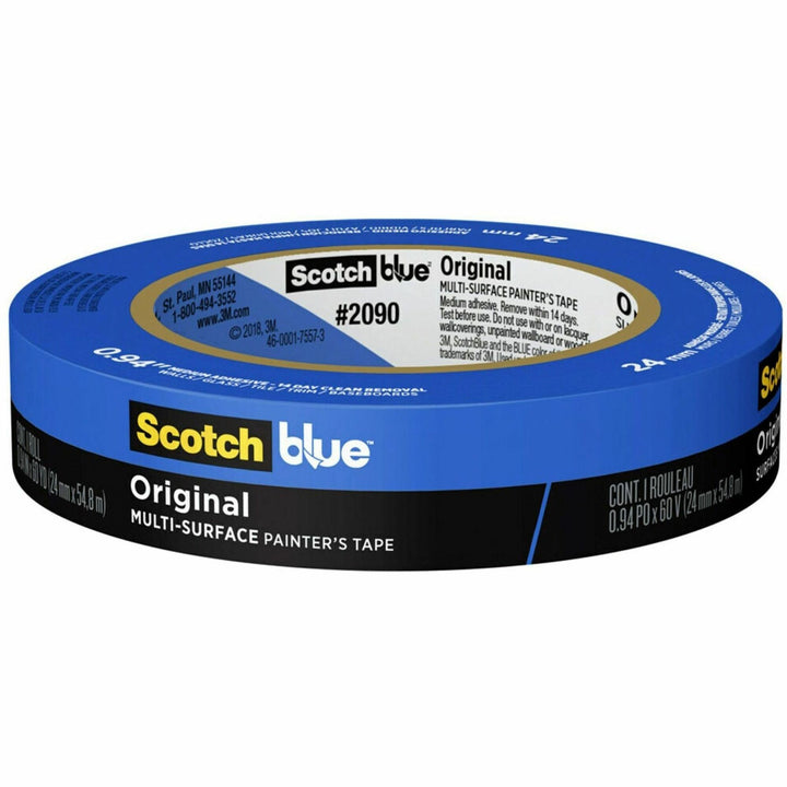 Image of ScotchBlue 209024NC Multi-Surface Painter's Tape, 60 yd Length x 0.94" Width, Blue, 1 Roll