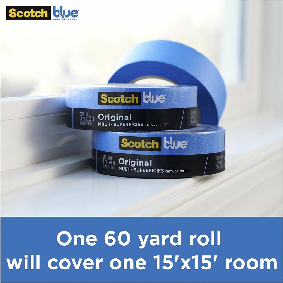 Image of ScotchBlue 209024NC Multi-Surface Painter's Tape, 60 yd Length x 0.94" Width, Blue, 1 Roll