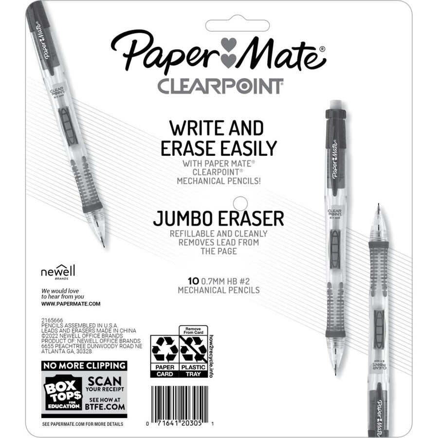Image of Paper Mate® Mechanical Pencils,Colored Barrels,0.7mm,6/PK,AST
