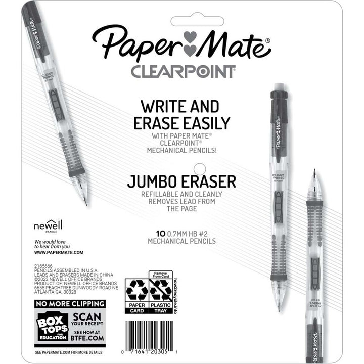 Image of Paper Mate® Mechanical Pencils,Colored Barrels,0.7mm,6/PK,AST