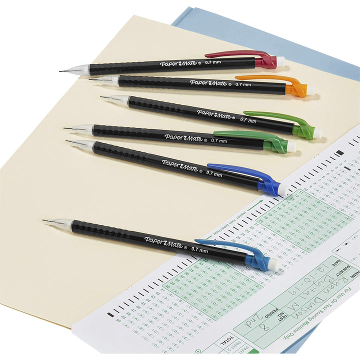 Image of Paper Mate 2171181 0.7mm Mechanical Pencils, 0.7 mm Lead, Assorted Barrel, 24 / Pack