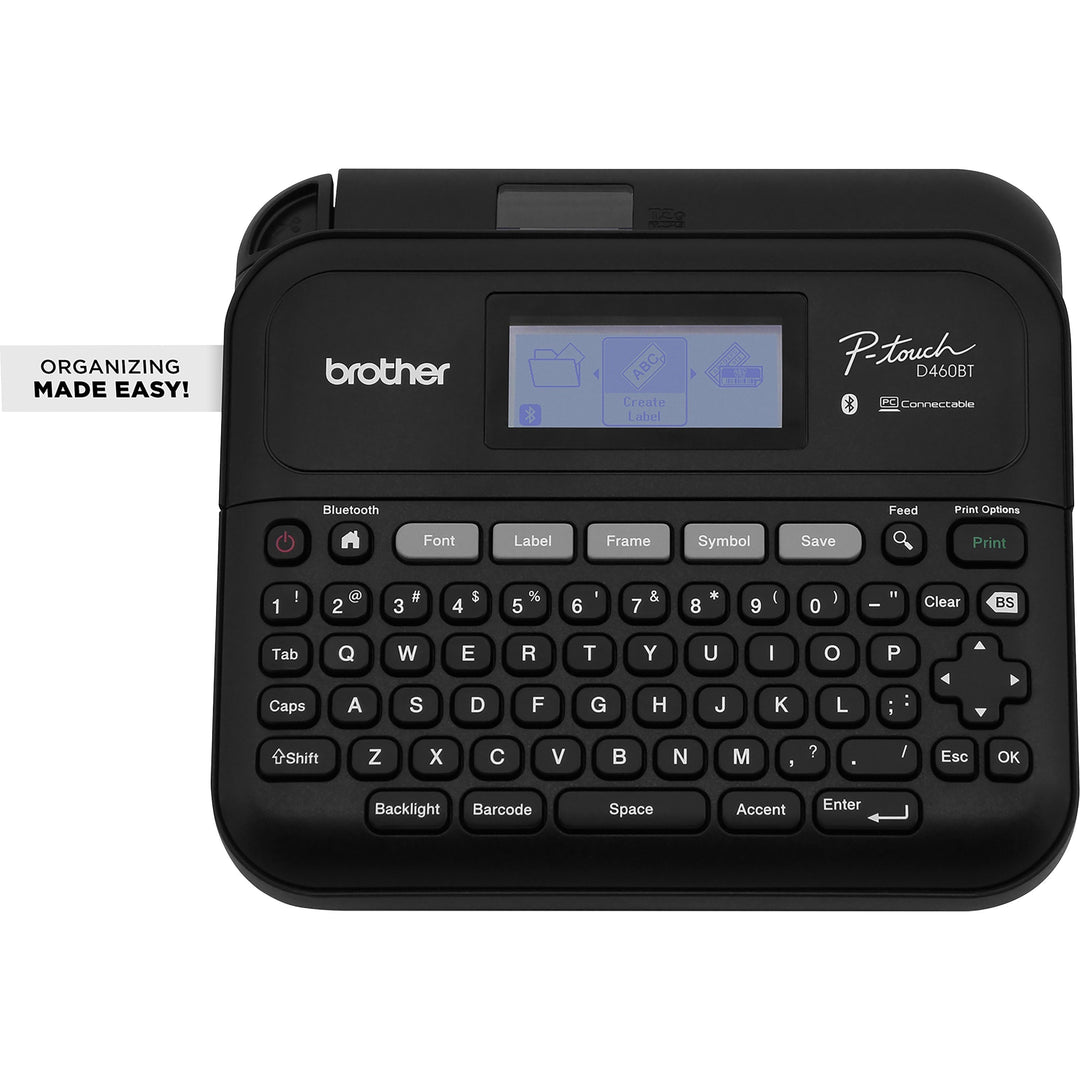 Image of Brother Label Maker,Bluetooth,20mm/Sec,7.4"x7"x2.8",BK
