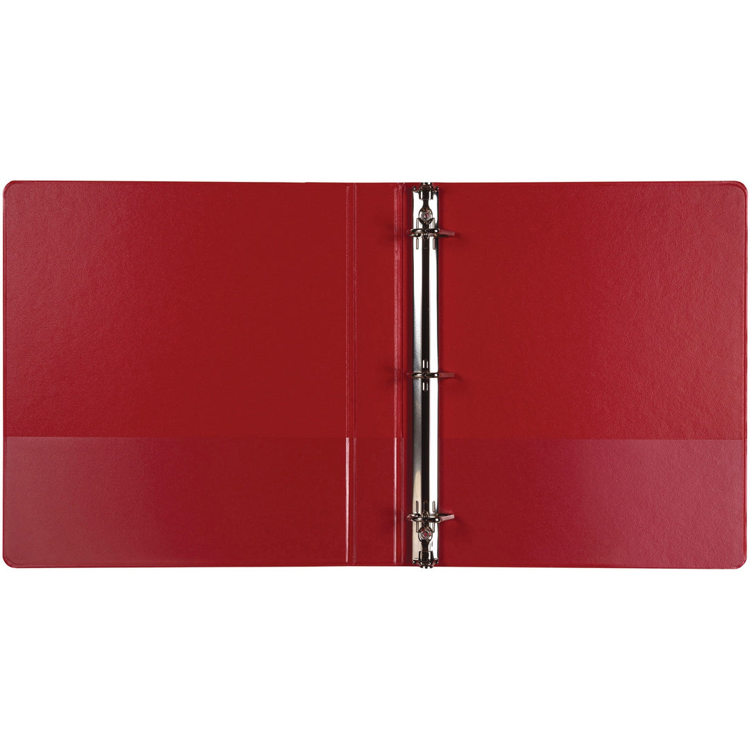 Image of Samsill® Durable D-Ring View Binders, 3 Rings, 1" Capacity, 11 x 8.5, Black/Blue/Green/Red, 4/Pack