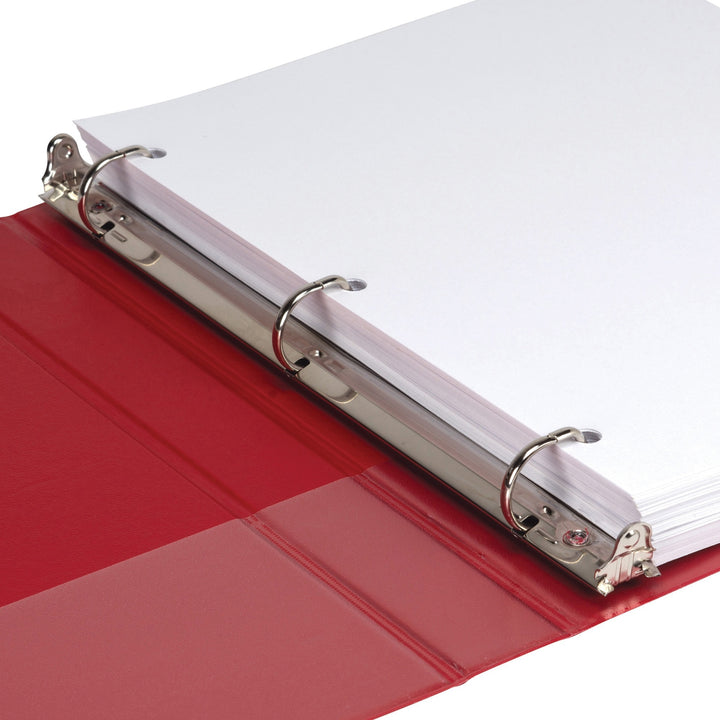 Image of Samsill® Durable D-Ring View Binders, 3 Rings, 1" Capacity, 11 x 8.5, Black/Blue/Green/Red, 4/Pack
