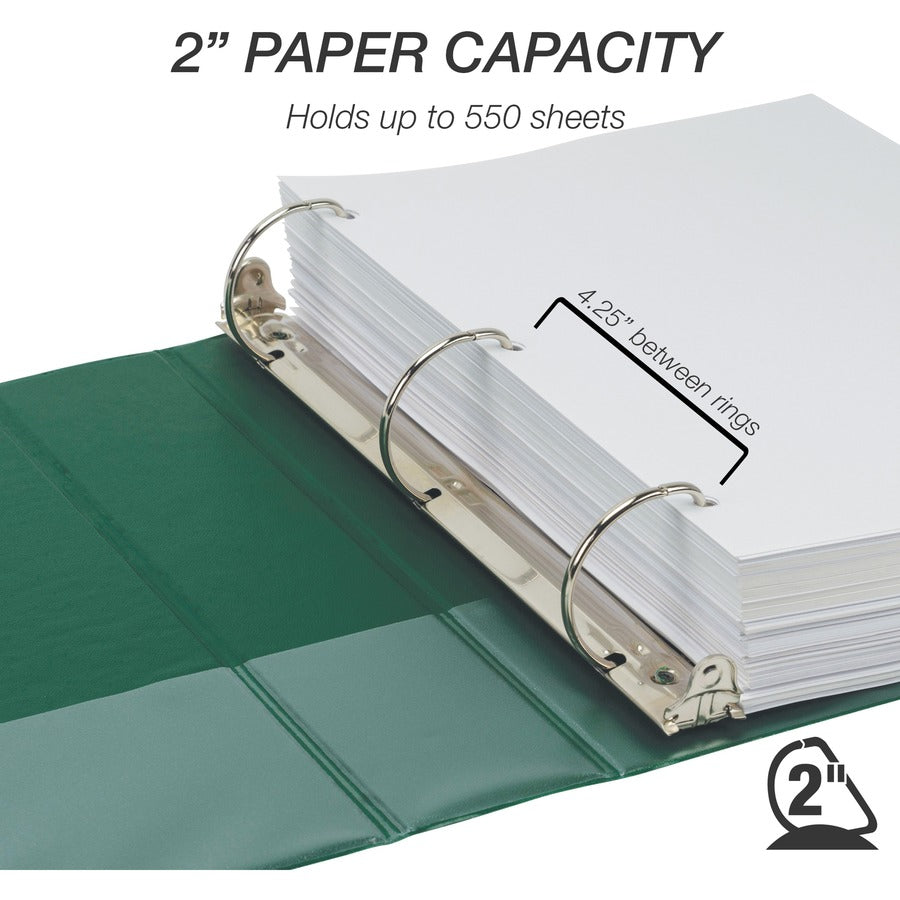 Image of Samsill® Durable D-Ring View Binders, 3 Rings, 2" Capacity, 11 x 8.5, Black/Blue/Green/Red, 4/Pack
