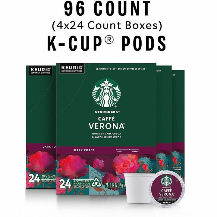 Image of Starbucks® Coffee,Caffe Verona,K-Cup,24/BX,4BX/CT