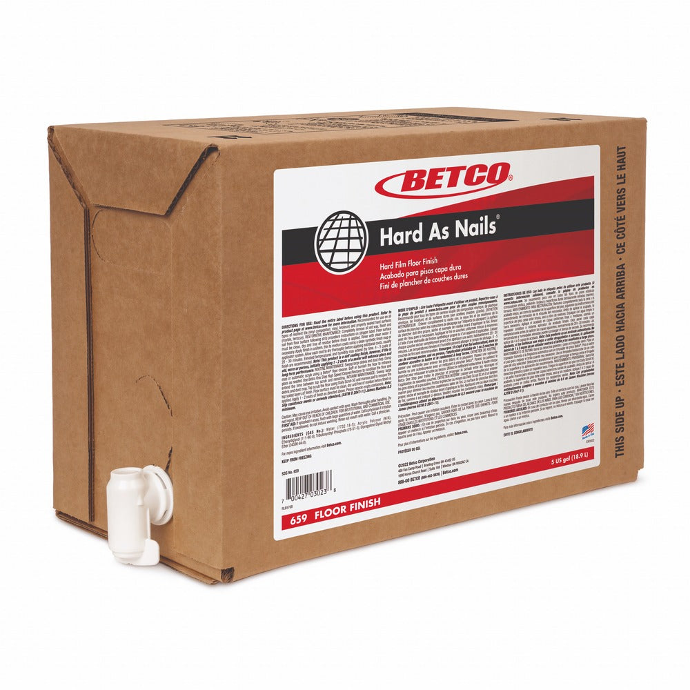 Image of Betco Corporation Floor Finish, Dries Clear, 5 Gallon Bag-in-Box,White