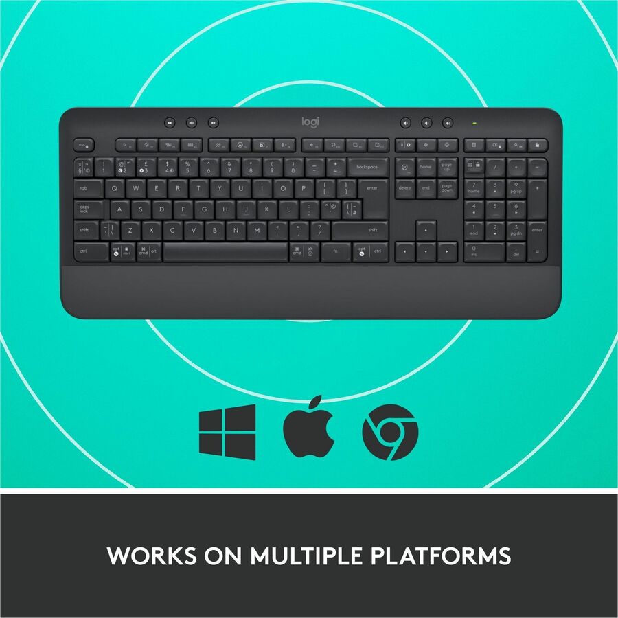Image of Logitech® Signature K650 Wireless Comfort Keyboard, Graphite