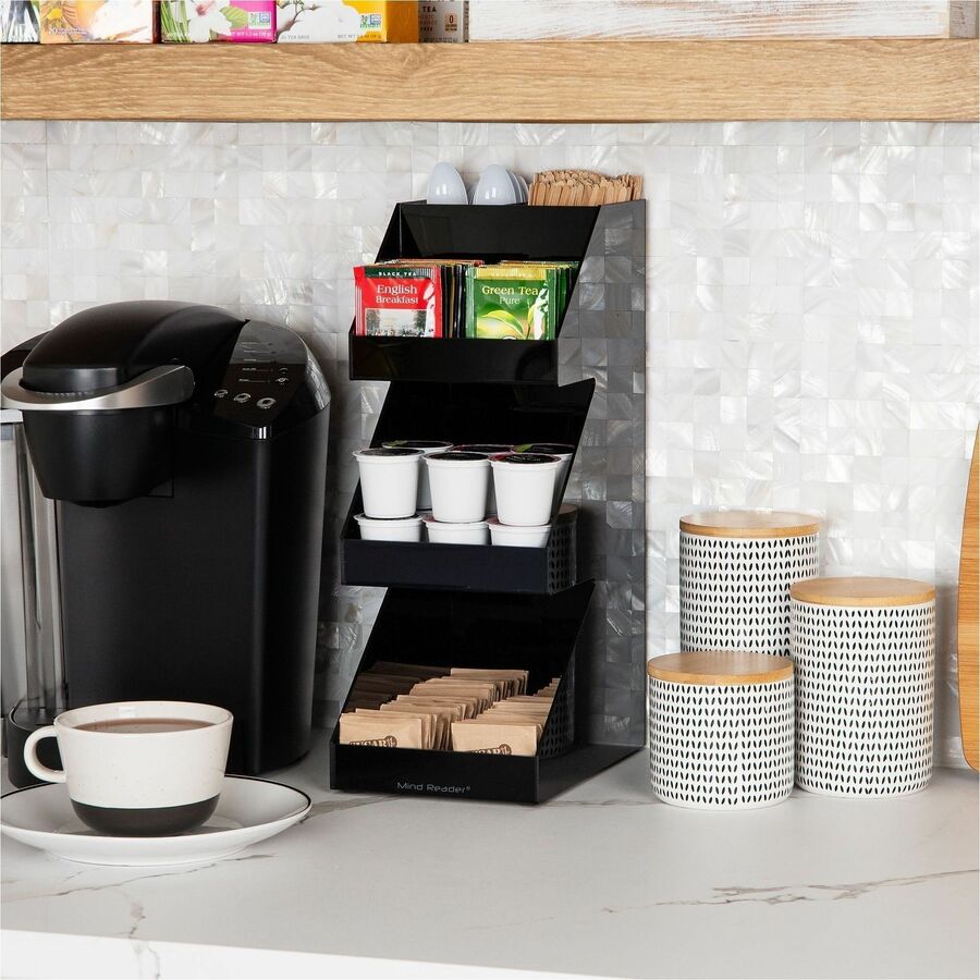 Image of Mind Reader 3TCORG-BLK 3-Tier Countertop Organizer