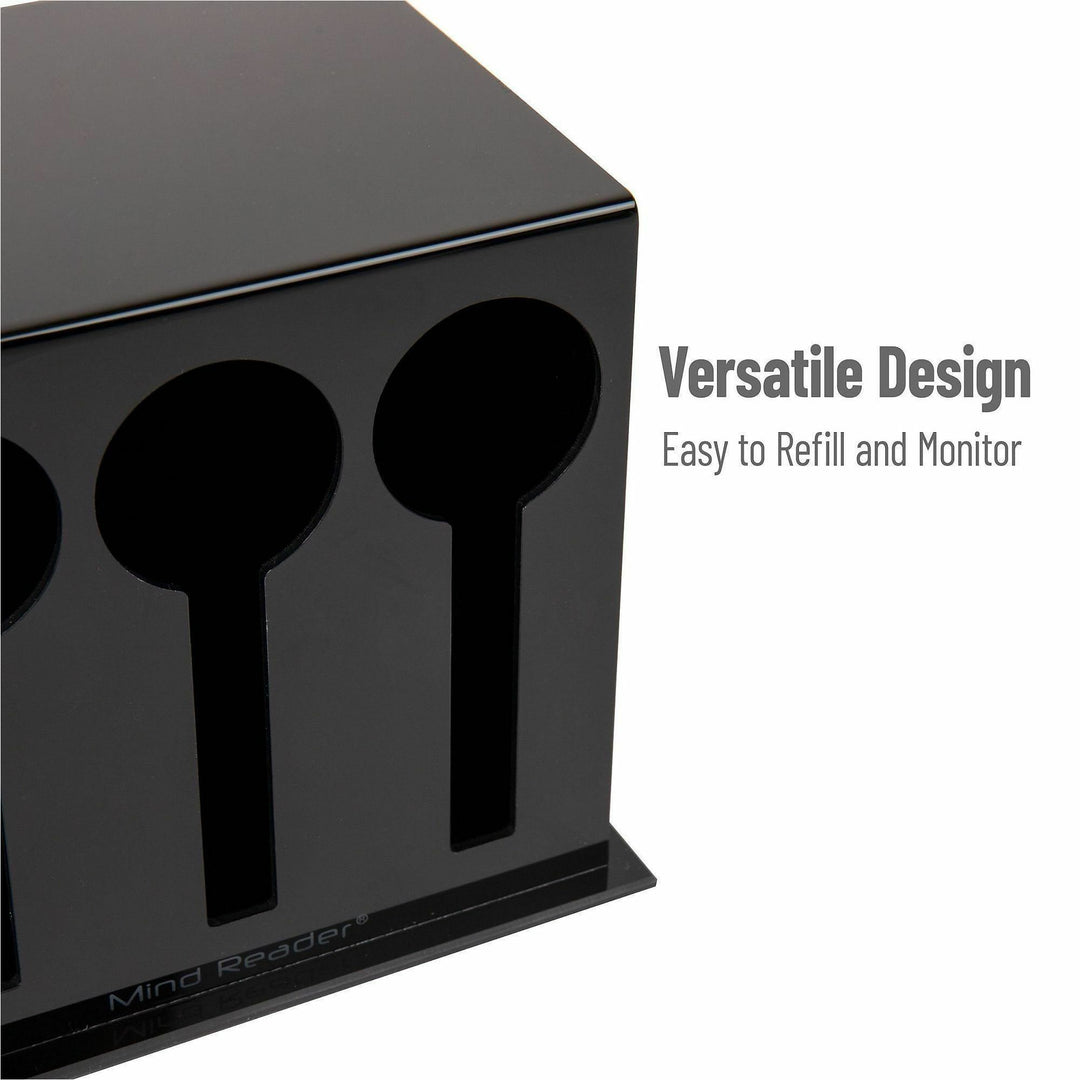 Image of Mind Reader 3CSTOR-BLK Cutlery Dispenser & Organizer