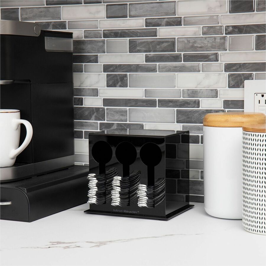 Image of Mind Reader 3CSTOR-BLK Cutlery Dispenser & Organizer