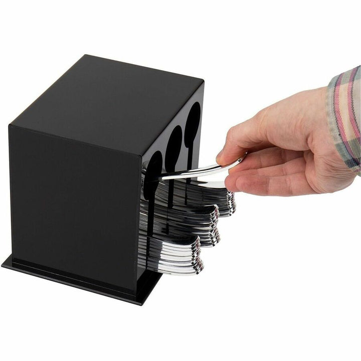 Image of Mind Reader 3CSTOR-BLK Cutlery Dispenser & Organizer