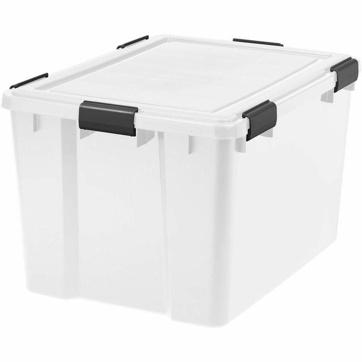Image of IRIS WeatherPro 110586 WeatherTight Heavy-duty Storage Tote