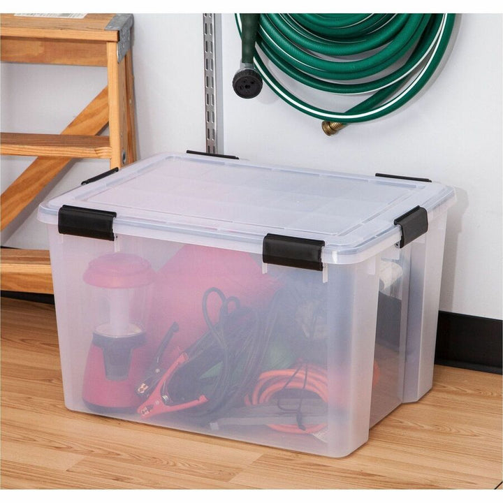 Image of IRIS WeatherPro 110586 WeatherTight Heavy-duty Storage Tote