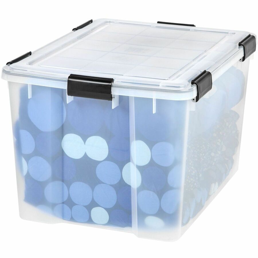 Image of IRIS WeatherPro 110586 WeatherTight Heavy-duty Storage Tote
