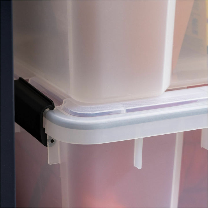 Image of IRIS WeatherPro 110586 WeatherTight Heavy-duty Storage Tote