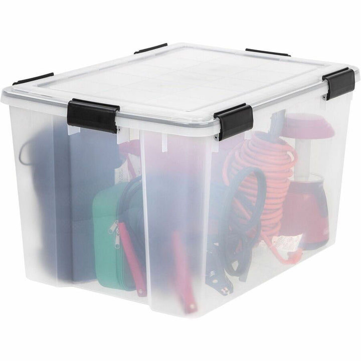 Image of IRIS WeatherPro 110586 WeatherTight Heavy-duty Storage Tote