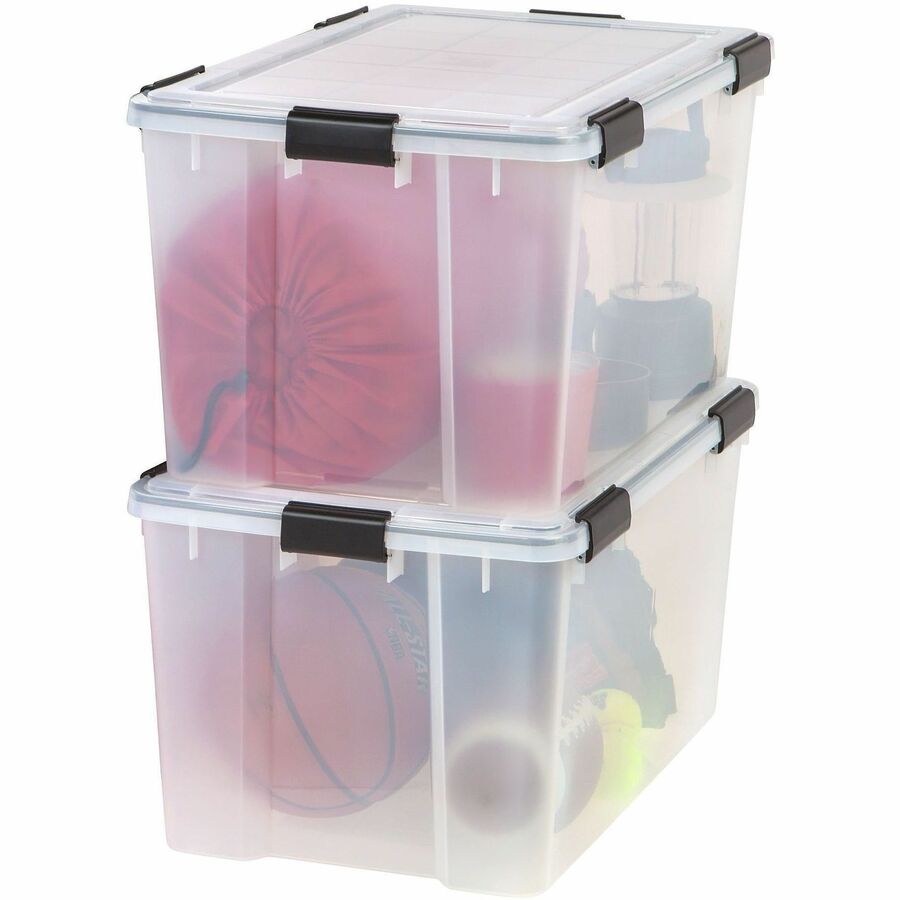 Image of IRIS WeatherPro 110586 WeatherTight Heavy-duty Storage Tote