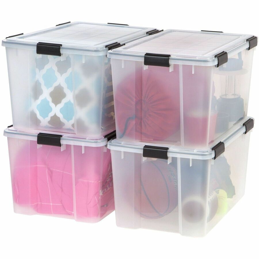 Image of IRIS WeatherPro 110586 WeatherTight Heavy-duty Storage Tote
