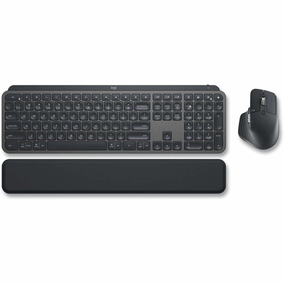 Image of Logitech® MX Keys Combo for Business Wireless Keyboard and Mouse Gen 2, 33 ft Wireless Range, Graphite