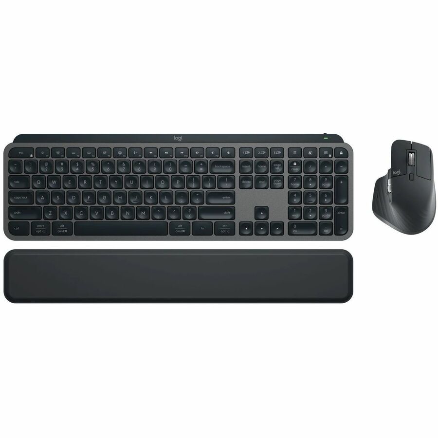Image of Logitech® MX Keys Combo for Business Wireless Keyboard and Mouse Gen 2, 33 ft Wireless Range, Graphite