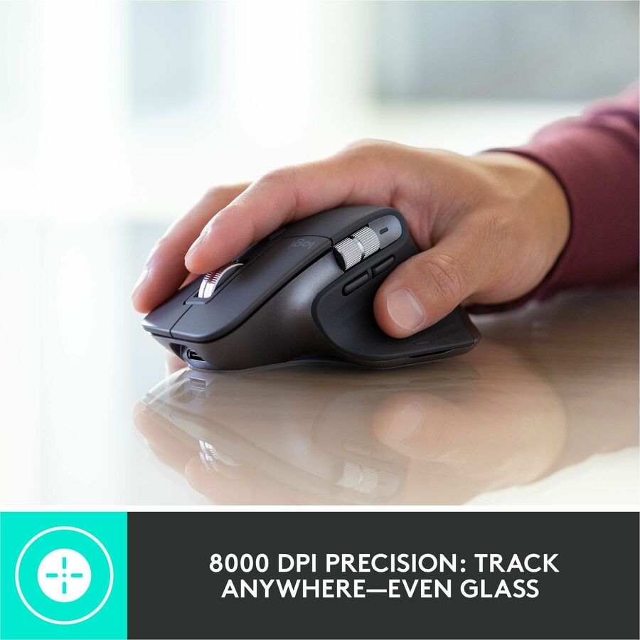 Image of Logitech® MX Keys Combo for Business Wireless Keyboard and Mouse Gen 2, 33 ft Wireless Range, Graphite