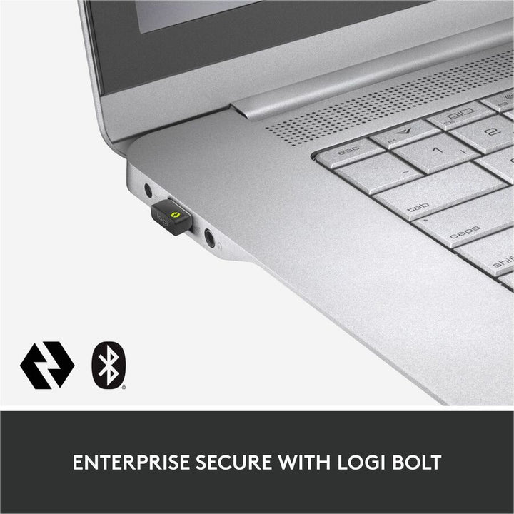 Image of Logitech® MX Keys Combo for Business Wireless Keyboard and Mouse Gen 2, 33 ft Wireless Range, Graphite