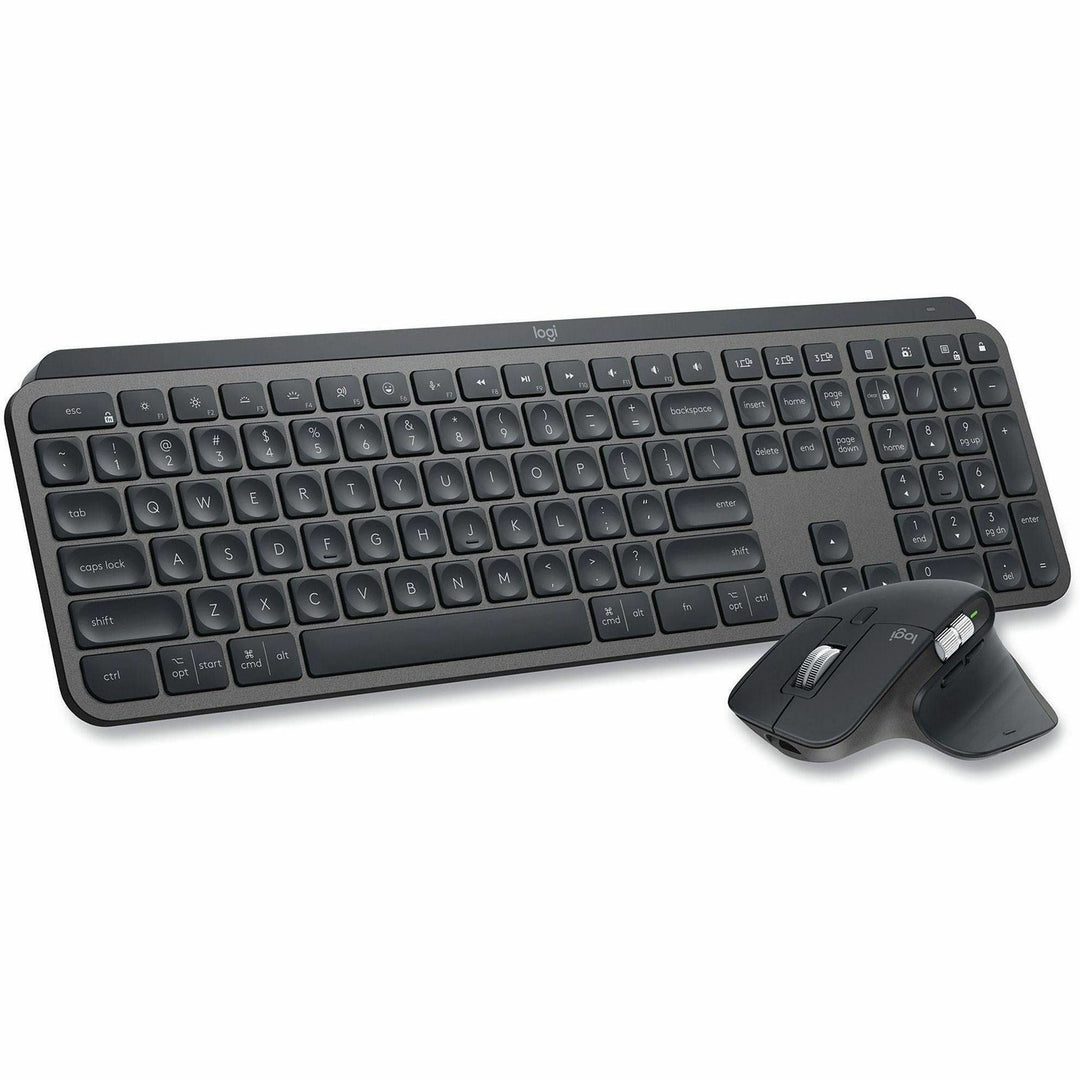Image of Logitech® MX Keys Combo for Business Wireless Keyboard and Mouse Gen 2, 33 ft Wireless Range, Graphite
