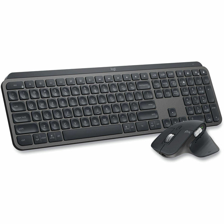 Image of Logitech® MX Keys Combo for Business Wireless Keyboard and Mouse Gen 2, 33 ft Wireless Range, Graphite