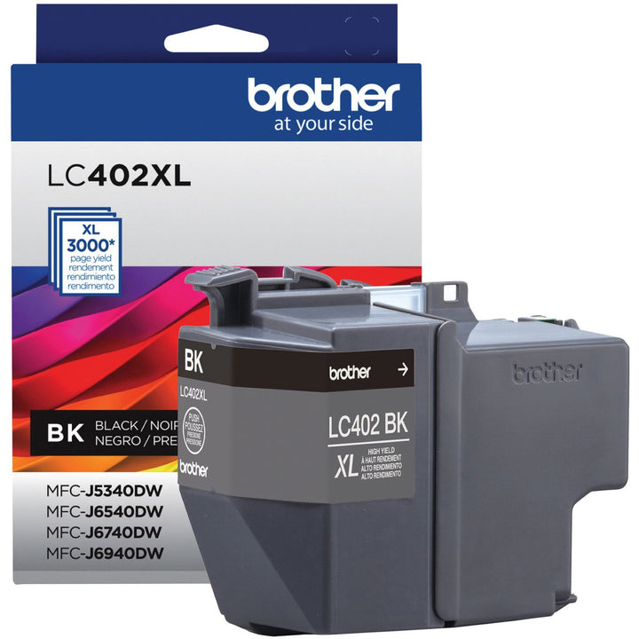 Image of Brother LC402XLBKS Ink Cartridge, 3000 Pages, 1 Each