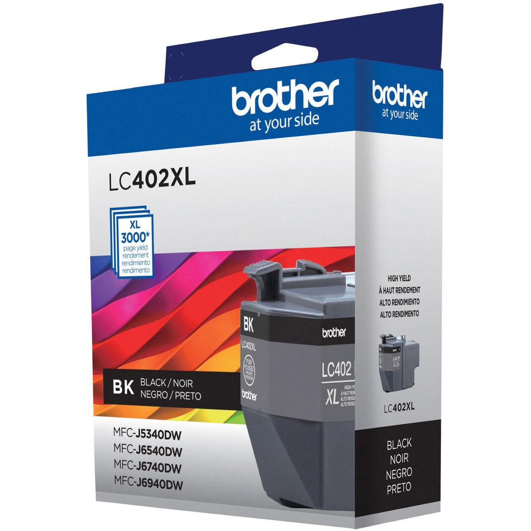 Image of Brother LC402XLBKS Ink Cartridge, 3000 Pages, 1 Each