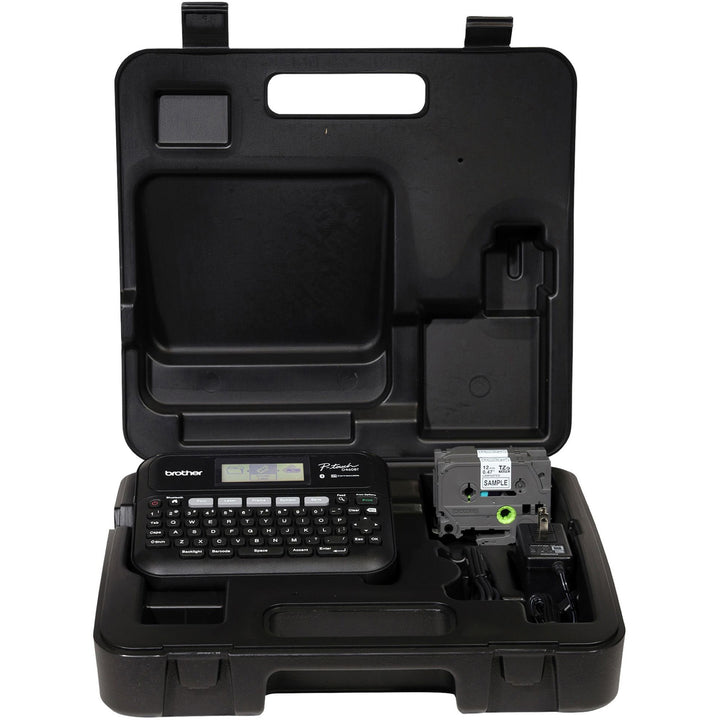 Image of Brother Label Maker,w/Case,Bluetth,20mm/Sec,7.4"x7"x2.8",BK