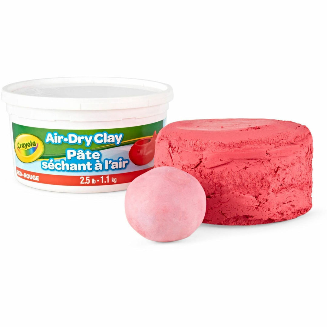 Image of Crayola® Clay, Soft, Air Dry, 2.5 lb, Red