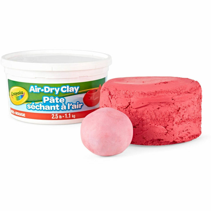 Image of Crayola® Clay, Soft, Air Dry, 2.5 lb, Red