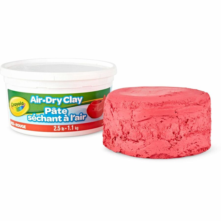 Image of Crayola® Clay, Soft, Air Dry, 2.5 lb, Red