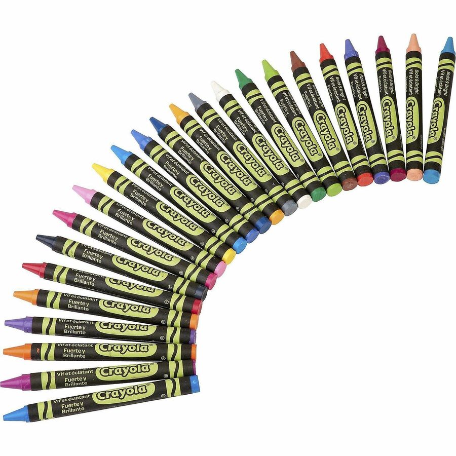 Image of Crayola 523463 Bold & Bright Construction Paper Crayons, 24 Count, For Child, Assorted, 24 / Pack