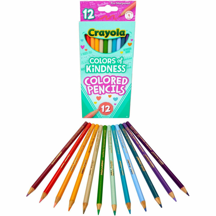 Image of Crayola 682114 Colors of Kindness Pencils, Assorted Lead, 12 / Pack