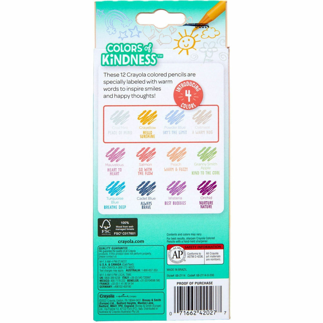 Image of Crayola 682114 Colors of Kindness Pencils, Assorted Lead, 12 / Pack