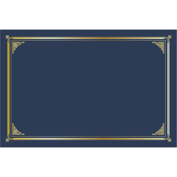 Image of Geographics® Certificate Cover,Linen,GoldFoil,9.75"x6.5",10/PK,AST