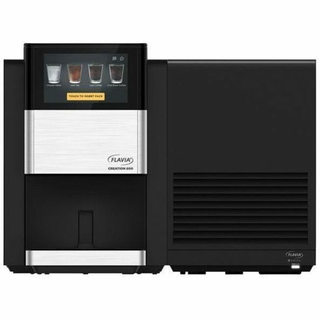 Image of Flavia 18000565 Creation 600 Coffee Brewer Machine, 1600 W, 10 fl oz, Single-serve, Frother, Black, Plastic Body, 1 Carton