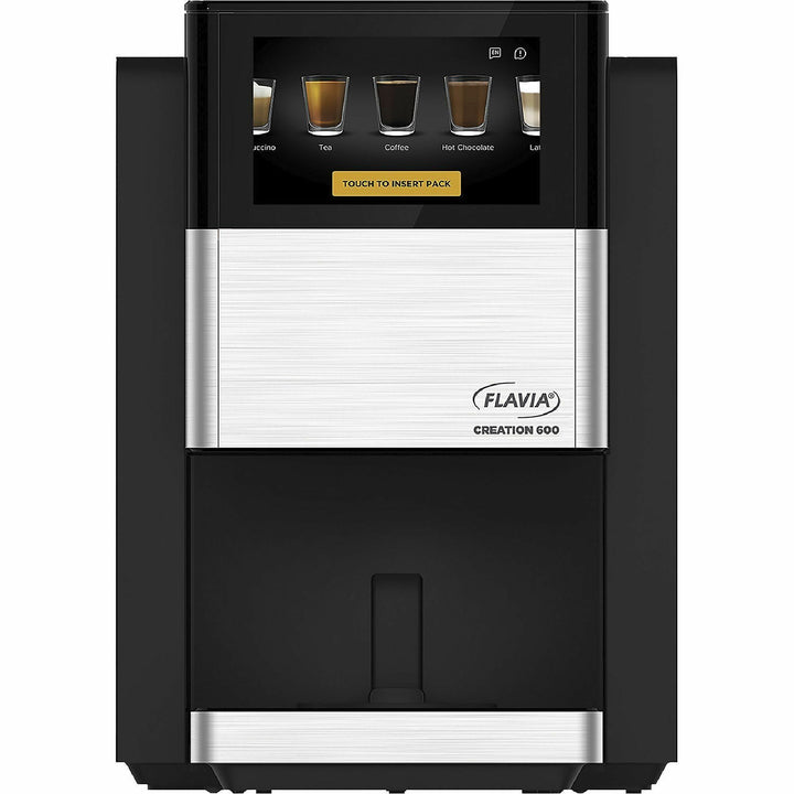 Image of Flavia 18000565 Creation 600 Coffee Brewer Machine, 1600 W, 10 fl oz, Single-serve, Frother, Black, Plastic Body, 1 Carton