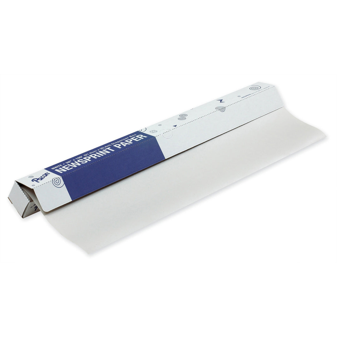 Image of Pacon® Newsprint Roll, Paper, 36"x100' RL, White