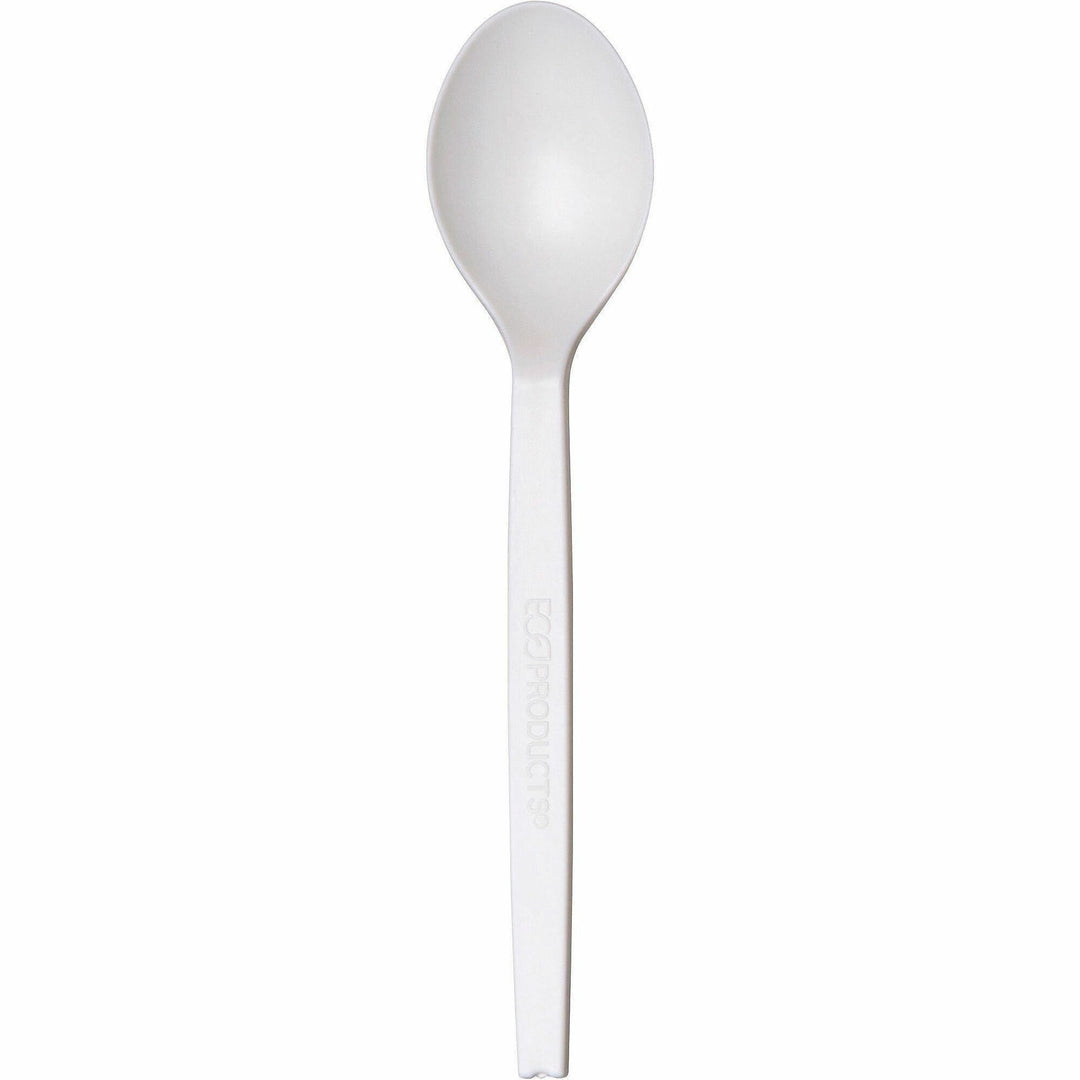 Image of WNA EPS003CT 7" Plant Starch  Spoons, Spoon, Breakroom, Plant Starch, Beige, 50/Pack, 20 / Carton