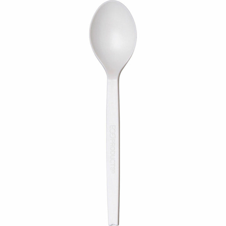 Image of WNA EPS003CT 7" Plant Starch  Spoons, Spoon, Breakroom, Plant Starch, Beige, 50/Pack, 20 / Carton